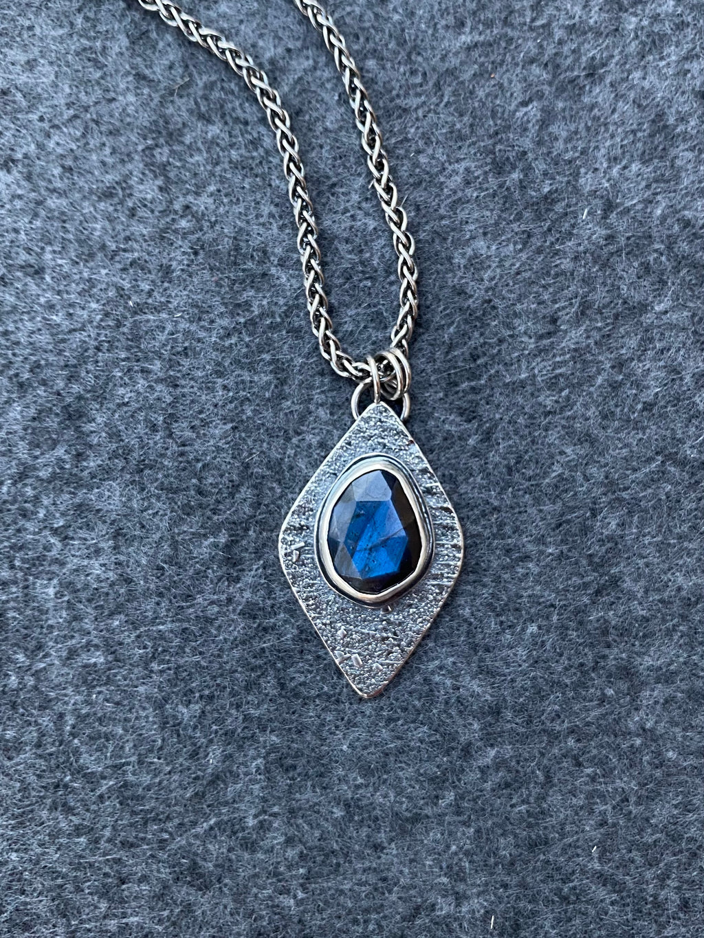 Stardust Pendant Necklace with Labradorite and Sterling Silver