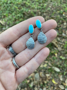 Stardust Earrings with Turquoise #1